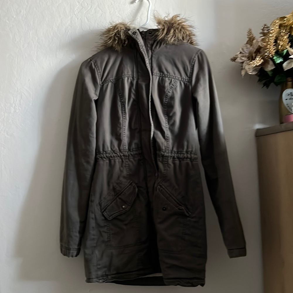 Hollister Sherpa lined parka